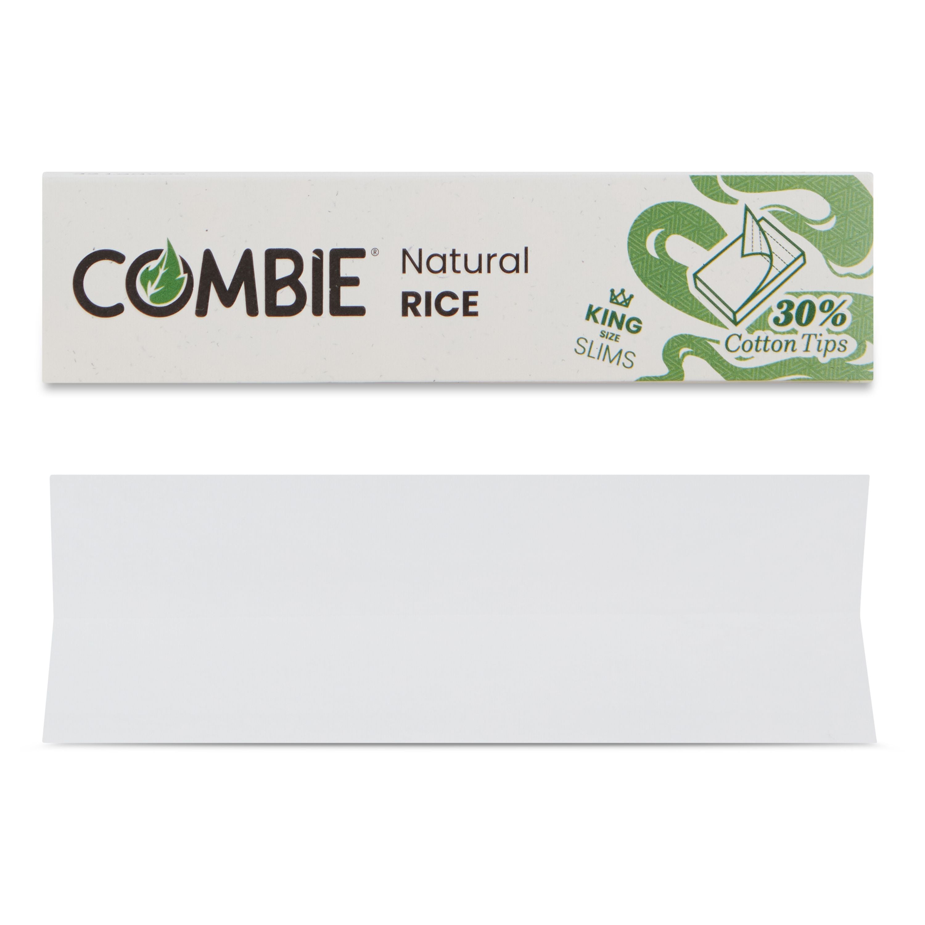 KING SIZE NATURAL RICE ROLLING PAPERS - 22 packs