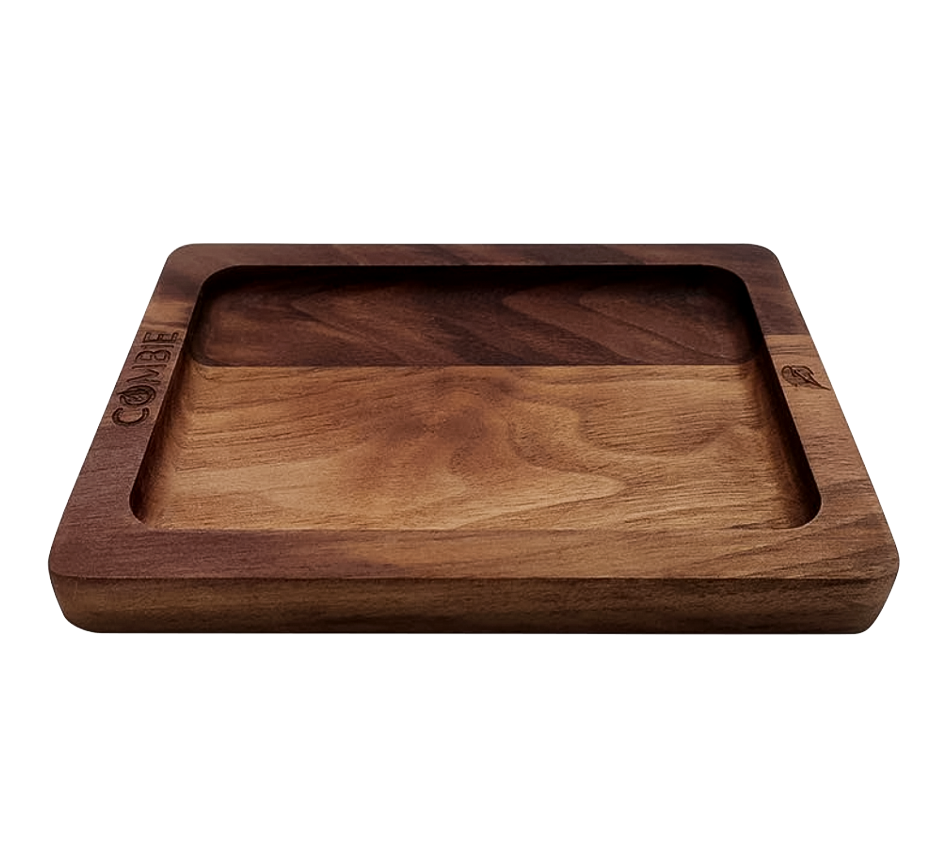 COMBIE ROLLING TRAY - WALNUT (SMALL)