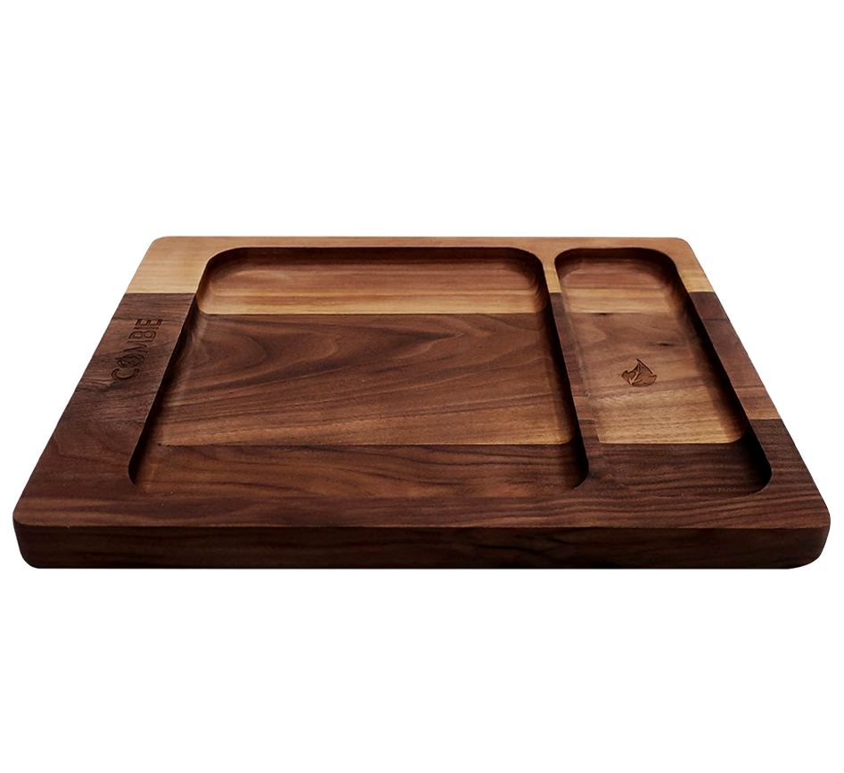 COMBIE ROLLING TRAY - WALNUT (LARGE)