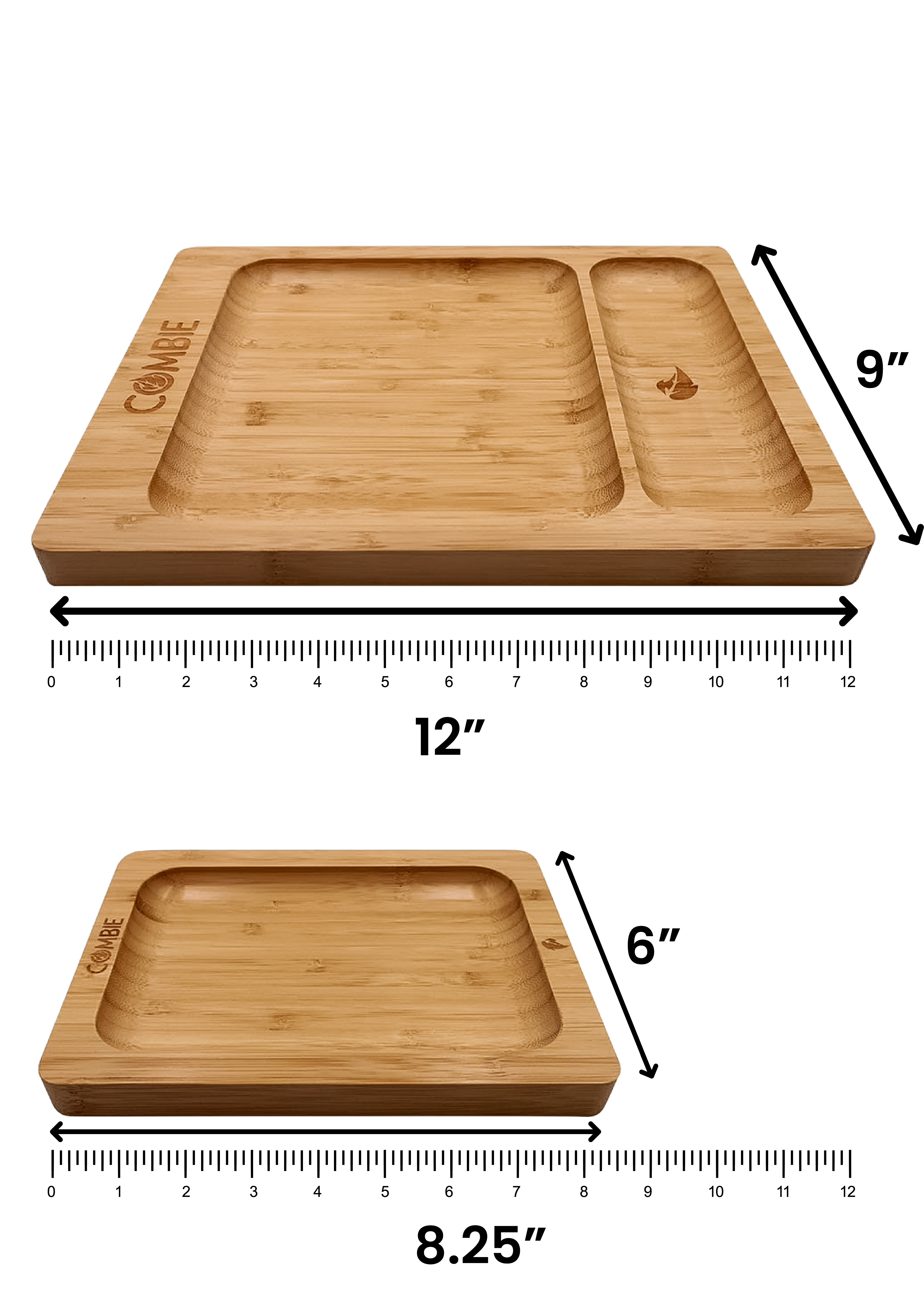 COMBIE ROLLING TRAY - BAMBOO (LARGE)